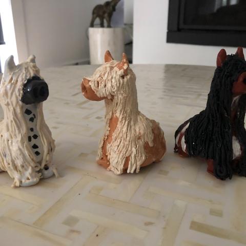 Cathy’s clay creatures