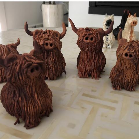 Cathy’s clay creatures